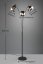 TRIO 417000332 LUMINA stojaca lampa 3xE14 V2000mm čierna matná, chrómová