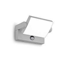 Ideal lux 326870 OUTDOOR SWIPE vonkajšie nástenné svietidlo so senzorom LED 21W 2000/1390lm 3000K IP54 šedá