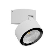 REDO 90626 SHAFT vonkajšie stropné/nástenné svietidlo D90mm COB LED 12W 1256/990lm 3000K IP65 biela