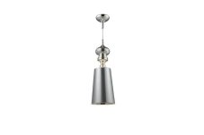 AZZARDO AZ0307 DECOline BAROCO 1 SILVER PENDANT stropné závesné svietidlo 1xE27 15W IP20 strieborná