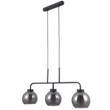 Italux PND-28028-3 závěsné svítidlo Poggi 3x40W E27 matná černá, kouřová