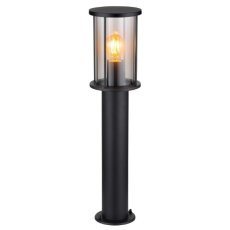 GLOBO 31362 GRACEY vonkajšie stojanové svietidlo/stĺpik V600mm 1xE27 IP54 matná čierna, dymová
