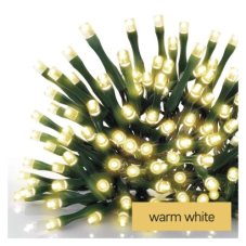 D4AW05 EMOS CLASSIC Vianočná reťaz 240 LED, zelený drôt, 24m, časovač, teplá biela, IP44