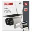 Emos H4056 GoSmart Venkovní solární bateriová kamera EYE, bílá, IP55, Wi-Fi