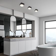 RABALUX 75001 Attichus stropné svietidlo LED 5W/670lm 4000K IP44 matná čierna, biela