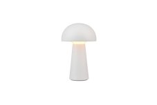 TRIO R52176101 LENNON vonkajšia dekoračná dotyková lampička LED D136mm 2W/180lm 3000K IP44 biela, nabíjateľná batéria, USB