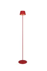 TRIO Reality R47706110 SUAREZ vonkajšia stojacia lampa SMD LED V1230mm 1,5W/200lm 3000K IP44 červená, nabíjateľná batéria, USB-C port, ON/OFF