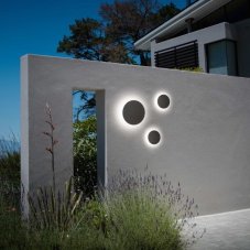 Ideal lux 313528 OUTDOOR PUNTO vonkajšie nástenné svietidlo LED D180mm 9W 1050/750lm 3000K IP54 biela