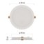 Emos ZD1452 LED RUBIC stropní vestavné klasické svítidlo kruh průměr 220 × 26 mm 24W 2400lm 4000K bílá