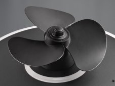 TRIO Reality R64133132 NYBRO stropné svietidlo s ventilátorom SMD LED D500mm 30W/3500lm 2700-6500K čierna matná, stmievateľné, diaľkový ovládač