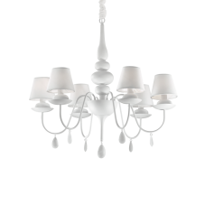 Závěsné svítidlo / Luster Ideal lux 035581 BLANCHE SP6 BIANCO 6xE14 40W