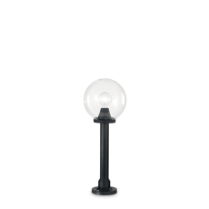 Exteriérové ​​stojanové svítidlo Ideal lux 187556 CLASSIC GLOBE PT1 SMALL trasparente 1xE27 23W černá IP44