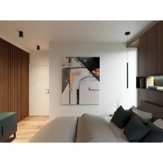 LED2 1150433 TUBUS A stropné povrchové bodové svietidlo 84,5mm 9W/550lm 3000K čierna
