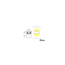 REDO 90302 VARY exteriérové nástenné svietidlo POWER LED 4x5W 1120lm 3000K IP54 antracit