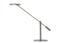 LUCIDE 19666/09/12 ANSELMO stolové LED svietidlo/lampa 9W nerez
