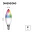 Emos ZQW322R LED žárovka E14 GoSmart svíčka 4,8W 470lm 2700–6500K