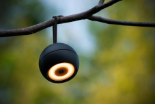 LUCIDE 27251/02/30 LUNEX venkovní nástěnné svítidlo LED 2W/163lm 3000K IP54 černá, nabíjecí baterie, magnetický montážní systém