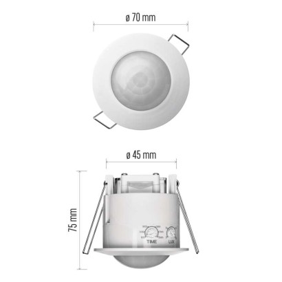 EMOS G1160 pohybové čidlo 1200W PIR senzor, bílá