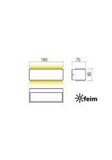 REDO 90401 DASH exteriérové nástenné svietidlo SMD LED 7,7W 390lm 3000K IP65 antracit