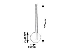 RABALUX 71167 Nivaro nástenné svietidlo LED 6W/540lm 3000K čierna, biela