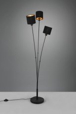 TRIO R46333979 TOMMY stojací lampa 3xE14 matná černá