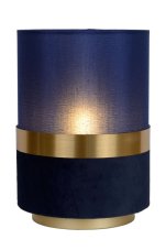LUCIDE 10508/01/35 EXTRAVAGANZA TUSSE stolná lampička V220mm 1xE14 modrá, mosadz