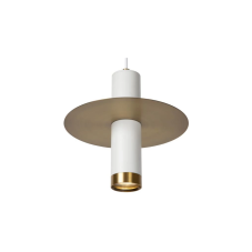 LUCIDE 03444/01/31 SELIN závěsné svítidlo D250mm 1xGU10 IP44 bílá, měděná