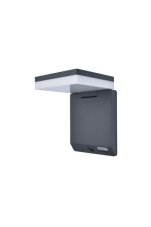 LUTEC 6943101012 MOZE exteriérové solárne nástenné svietidlo LED 8W 1000lm 4000K IP44 matná čierna so senzorom