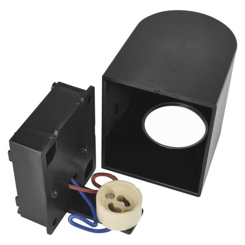 Emos ZGF010P OCULUS venkovní nástěnné svítidlo GU10 88 × 67 × 80 mm  IP44 černá