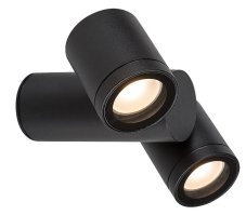 RABALUX 77111 Enol vonkajšie nástenné svietidlo 2xGU10 IP44 čierna