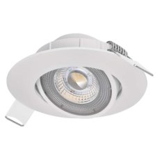 EMOS ZD3121 Exclusive zápustné kruhové bodové svítidlo D90mm 5W/450lm 3000K, bílá