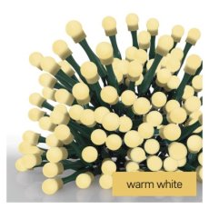 D5AW05 EMOS CHERRY Vianočná reťaz Cherry guľôčky 480 LED, zelený drôt, 48m, časovač, teplá biela, IP44