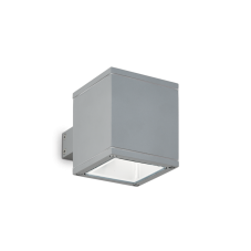 Exteriérové nástenné svietidlo Ideal lux 118666 SNIF SQUARE AP1 GRIGIO 1xG9 40W IP44
