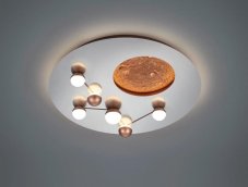 TRIO 644810107 ZODIAC stropné svietidlo D500mm SMD LED 42W/5100lm 2300+3000+4000K brúsený hliník, switchdimmer
