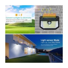 Immax 08486L IMMAX SIDE vonkajšie solárne nástenné svietidlo LED 4W/300lm 6000K, IP65, PIR senzor, čierna