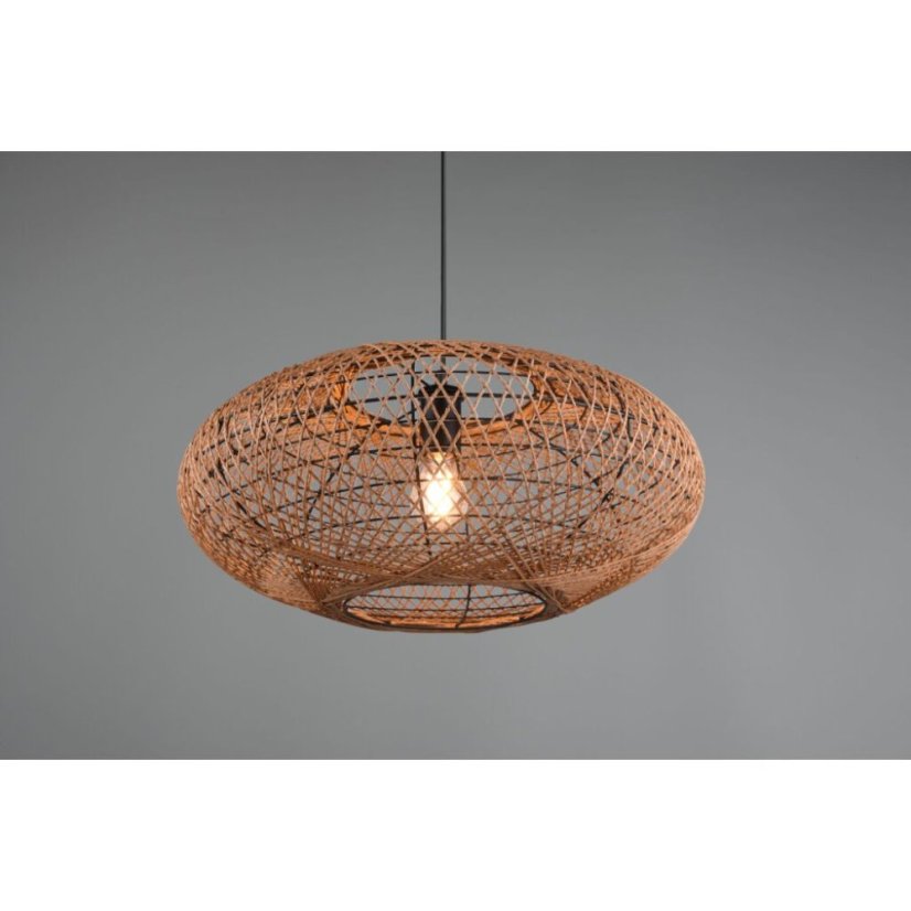 TRIO 312300136 HEDDA závesné svietidlo D520mm 1xE27 matná čierna, sisal