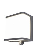 LUTEC 6943701125 DOBLO exteriérové solárne nástenné svietidlo LED 12W 1000lm 4000K IP44 antracitovo šedá so senzorom