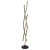 GLOBO 67206SW GERONIMO stojací lampa V1350mm LED 28W/1300lm 3000K matná černá, imitace dřeva