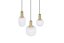 TRIO 319830308 DIVA závesné svietidlo D300mm 3xE27 mosadz matná, biela