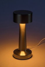 RABALUX 74207 Senan stolná lampička V210mm LED 2,7W/40lm 3000+4000+6000K zlatá, biela USB kábel, ON/OFF