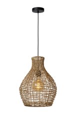LUCIDE 03438/35/72 ALBAN Závesné svietidlo E27 1x40W svetlé drevo, čierna