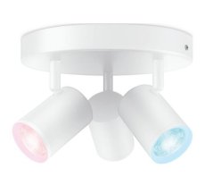 Philips Wiz Colors 8719514554511 IMAGEO stropné bodové svietidlo/spot 3xGU10 3x5W/345lm 2200-6500K+RGB biela