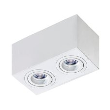 AZzardo AZ2826 Technoline BRANT 2 SQUARE WHITE přisazené bodové svítidlo / spot 2xGU10 50W IP20 bílá