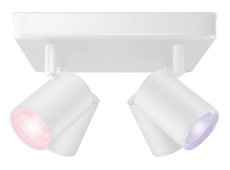Philips Wiz Colors 8719514554559 IMAGEO stropné bodové svietidlo/spot 4xGU10 4x5W/345lm 2200-6500K+RGB biela