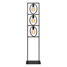 LUCIDE 00727/03/30 SUUS stojacia lampa V1450mm 3xE27 čierna