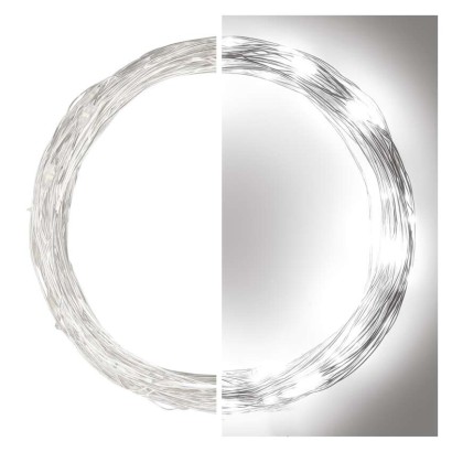 D3AC01 EMOS NANO vánoční řetěz 100 LED, střbrný drát, 10m, časovač, studená bílá, IP44