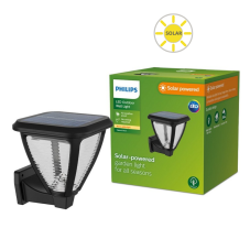 Philips 8720169265707 Outdoor solar Vapora solárne nástenné svietidlo LED 1,5W/200lm 2700K IP44 čierna