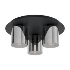 Eglo 99631 GOROSIBA 1 stropné svietidlo E27 3x40W čierna, dymové sklo