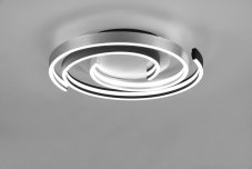 TRIO 641910205 CAYA stropné svietidlo SMD LED D500mm 58W/6800lm 2300+3000+4000K brúsený hliník, switchdimmer