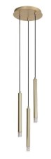 RABALUX 72359 Ramira závěsné svítidlo D250mm 3xG9 zlatá, průhledná